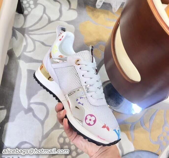 Popular Louis Vuitton Run Away Sneakers LV92212 Multicolor/White/Silver