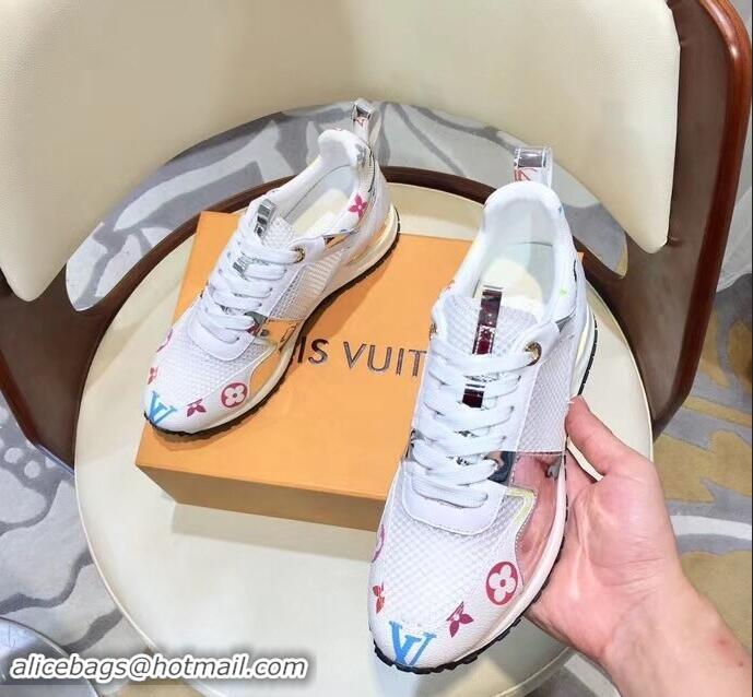 Popular Louis Vuitton Run Away Sneakers LV92212 Multicolor/White/Silver