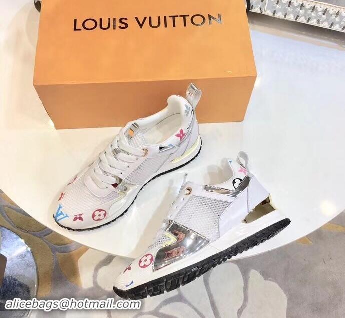 Popular Louis Vuitton Run Away Sneakers LV92212 Multicolor/White/Silver