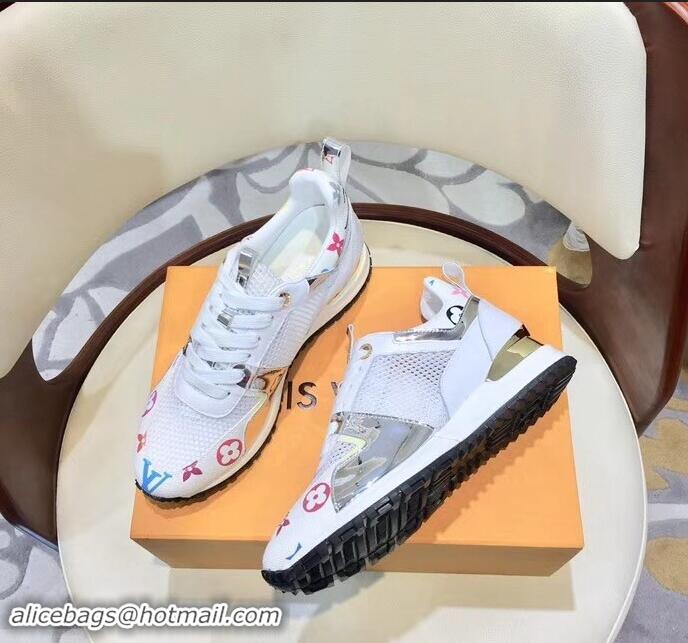 Popular Louis Vuitton Run Away Sneakers LV92212 Multicolor/White/Silver