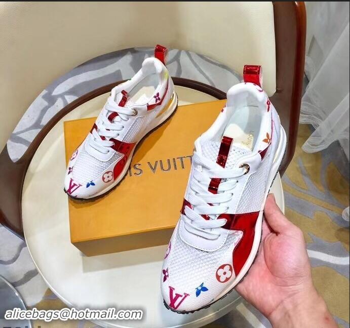 Cheap Louis Vuitton Run Away Sneakers LV92212 Multicolor/White/Red