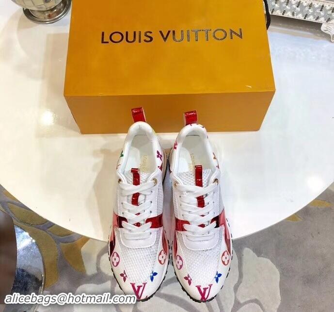 Cheap Louis Vuitton Run Away Sneakers LV92212 Multicolor/White/Red