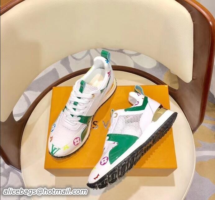 Low Price Louis Vuitton Run Away Sneakers LV92212 Multicolor/White/Green