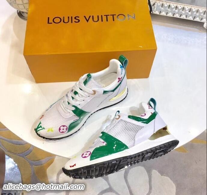 Low Price Louis Vuitton Run Away Sneakers LV92212 Multicolor/White/Green