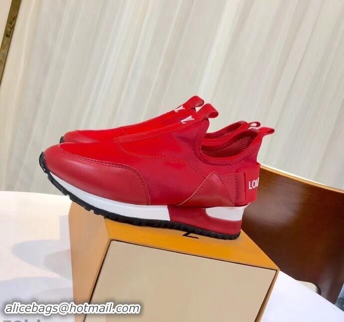 Buy Brand Louis Vuitton Run Away Sneakers LV92226 Letter Red