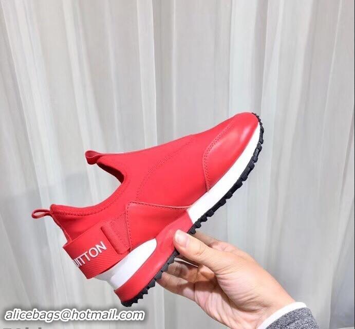 Buy Brand Louis Vuitton Run Away Sneakers LV92226 Letter Red