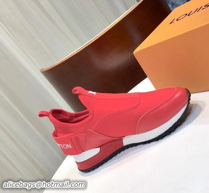 Buy Brand Louis Vuitton Run Away Sneakers LV92226 Letter Red