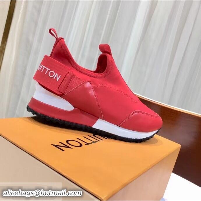 Buy Brand Louis Vuitton Run Away Sneakers LV92226 Letter Red