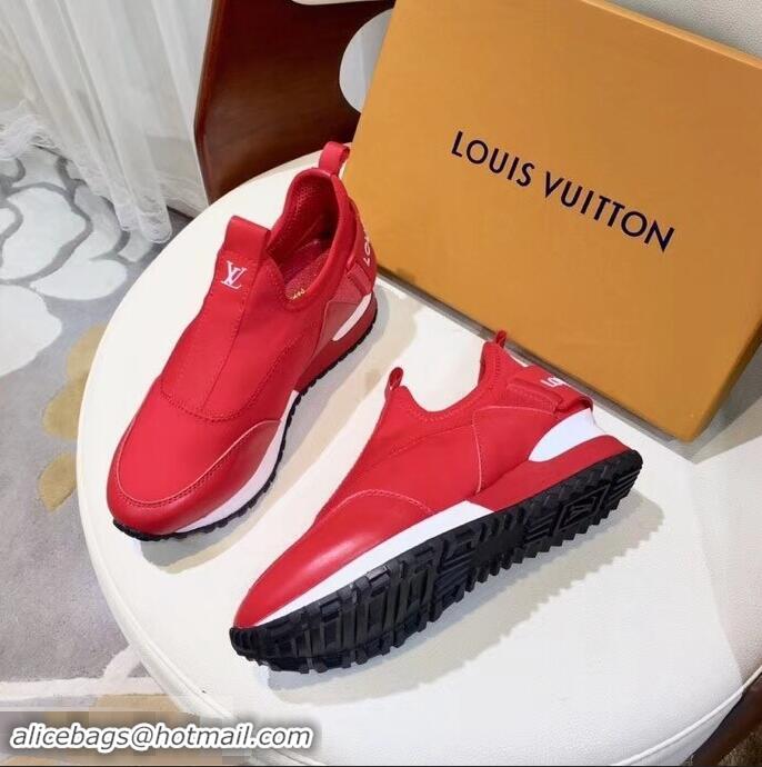 Buy Brand Louis Vuitton Run Away Sneakers LV92226 Letter Red