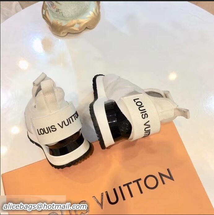 Low Cost Louis Vuitton Run Away Sneakers LV92226 Letter White