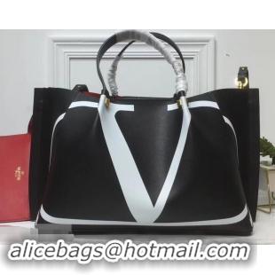 Super Quality Valentino VLOGO Escape Shopper Tote Medium Bag with Inlay White Logo 601440