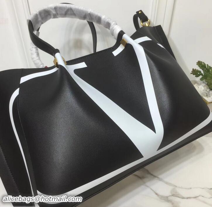 Super Quality Valentino VLOGO Escape Shopper Tote Medium Bag with Inlay White Logo 601440