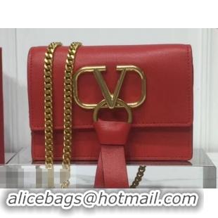 Good Quality Valentino VRing Chain Shoulder Bag 601466 Red 