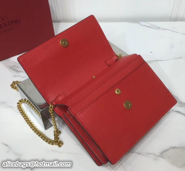 Good Quality Valentino VRing Chain Shoulder Bag 601466 Red 