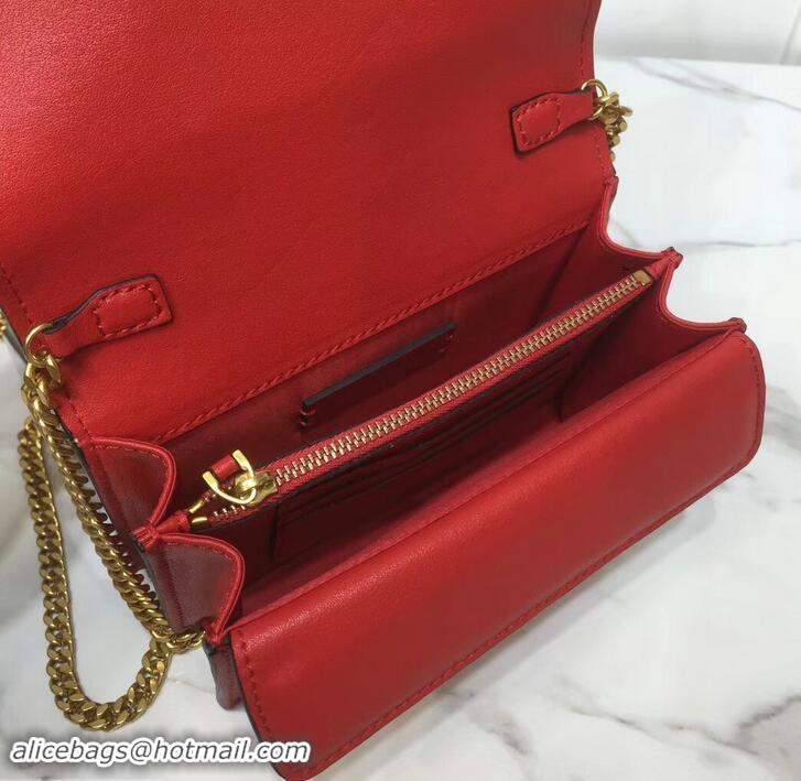 Good Quality Valentino VRing Chain Shoulder Bag 601466 Red 