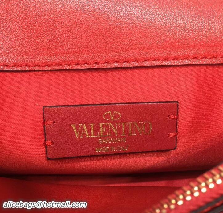 Good Quality Valentino VRing Chain Shoulder Bag 601466 Red 