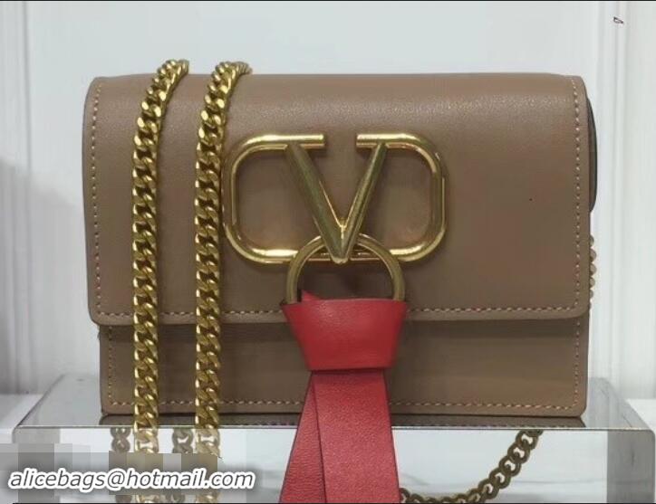 Discount Valentino VRing Chain Shoulder Bag 601466 Brown