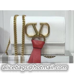 Most Popular Valentino VRing Chain Shoulder Bag 601466 White