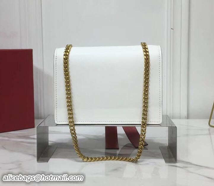 Most Popular Valentino VRing Chain Shoulder Bag 601466 White