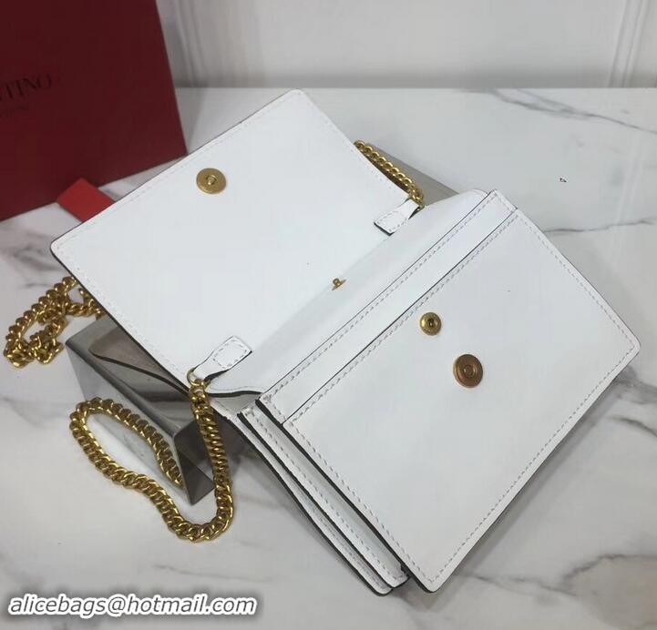 Most Popular Valentino VRing Chain Shoulder Bag 601466 White