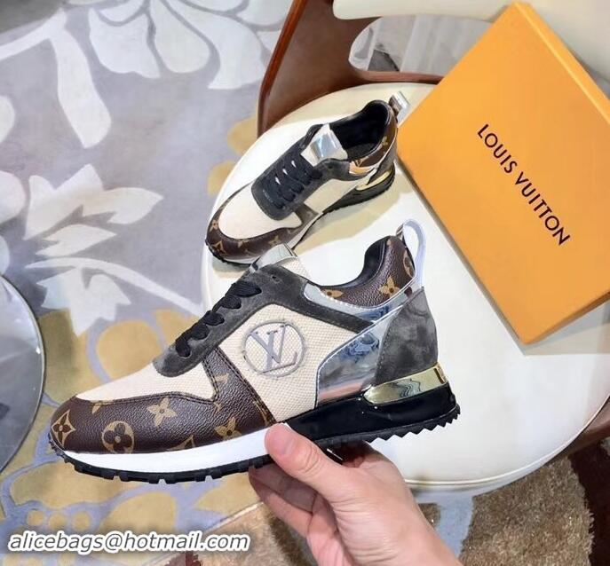 Promotional Louis Vuitton Run Away Sneakers LV92231 Monogram Canvas/Black/Silver