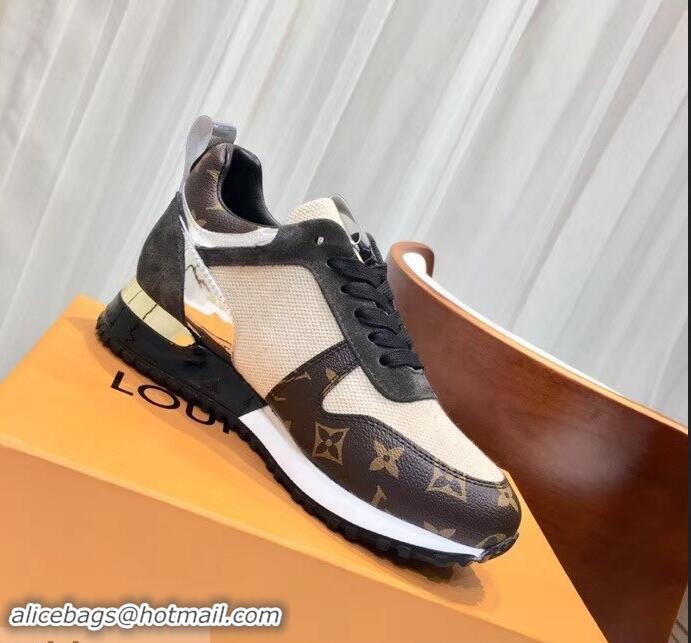 Promotional Louis Vuitton Run Away Sneakers LV92231 Monogram Canvas/Black/Silver