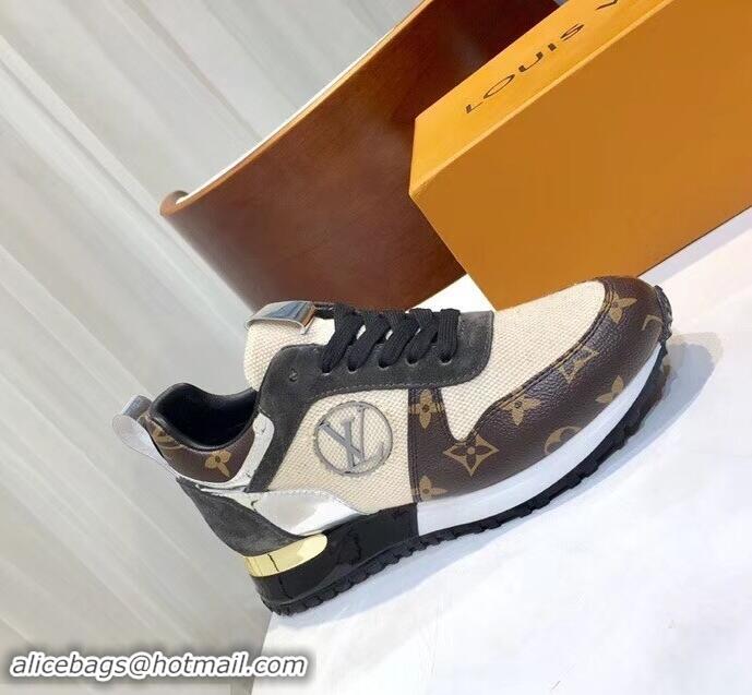 Promotional Louis Vuitton Run Away Sneakers LV92231 Monogram Canvas/Black/Silver