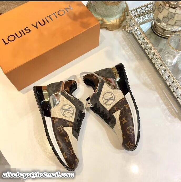 Promotional Louis Vuitton Run Away Sneakers LV92231 Monogram Canvas/Black/Silver