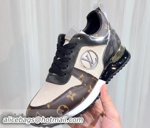 Promotional Louis Vuitton Run Away Sneakers LV92231 Monogram Canvas/Black/Silver