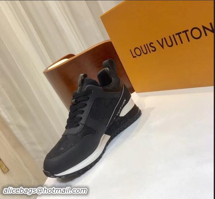 Grade Quality Louis Vuitton Run Away Sneakers LV92234 Lace Black