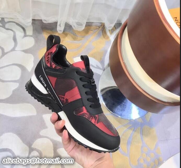 Hot Sell Louis Vuitton Run Away Sneakers LV92234 Lace Red