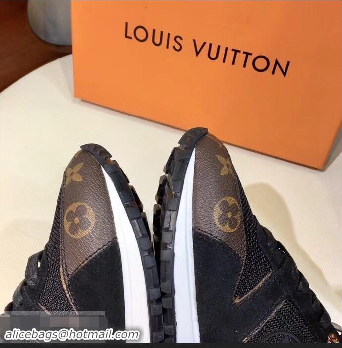 Best Fake Louis Vuitton Run Away Sneakers LV92244 Monogram Canvas Black