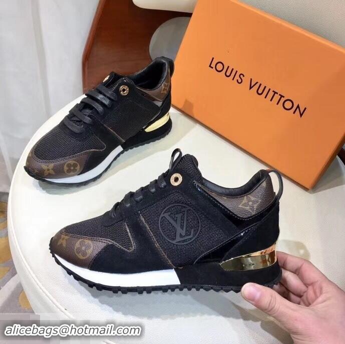 Best Fake Louis Vuitton Run Away Sneakers LV92244 Monogram Canvas Black