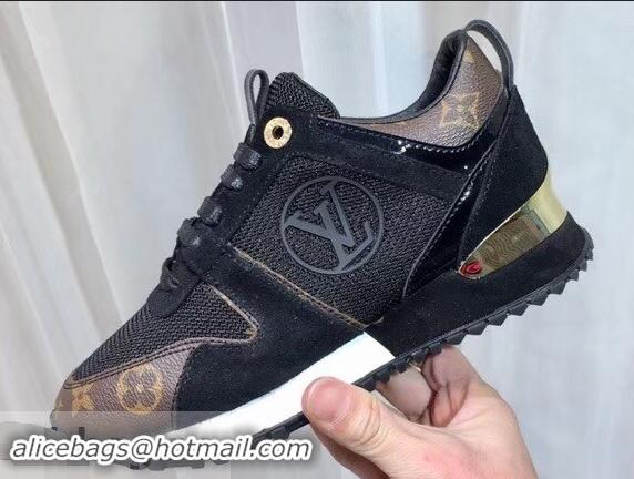 Best Fake Louis Vuitton Run Away Sneakers LV92244 Monogram Canvas Black