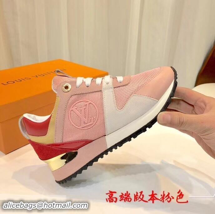 Low Cost Louis Vuitton Run Away Sneakers LV92246 Pink