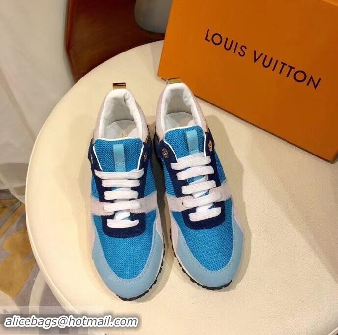 Best Promotional Louis Vuitton Run Away Sneakers LV92245 Blue