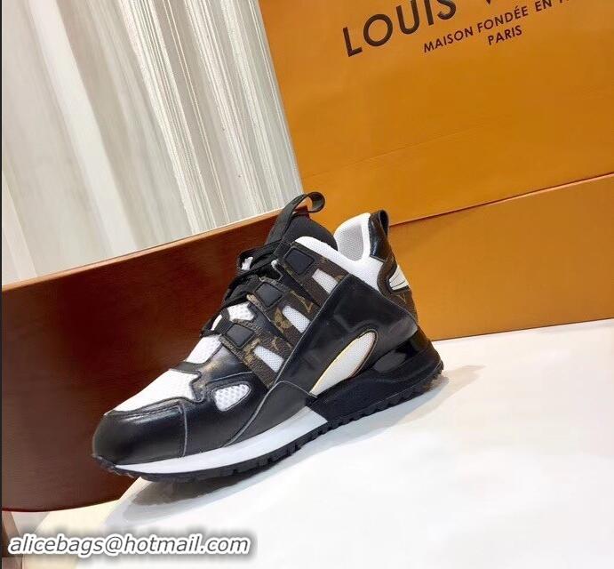 Buy Inexpensive Louis Vuitton Run Away Sneakers 1A4WO6 Noir/Blanc 2019