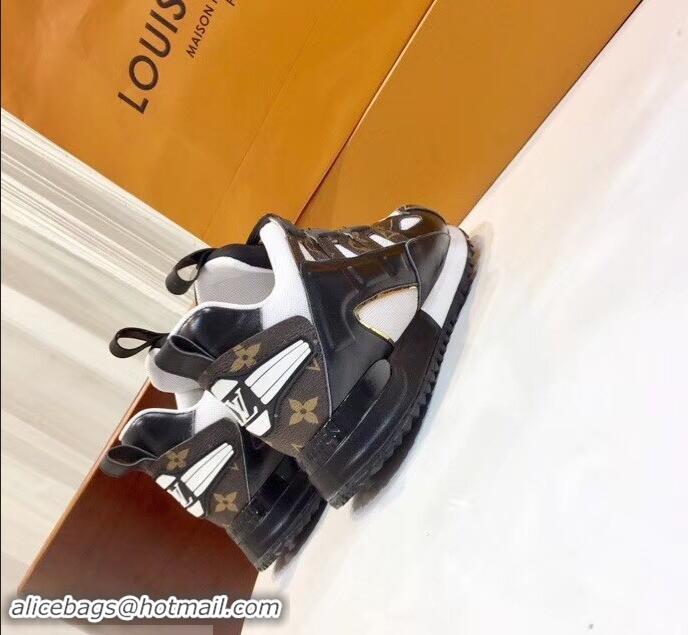 Buy Inexpensive Louis Vuitton Run Away Sneakers 1A4WO6 Noir/Blanc 2019