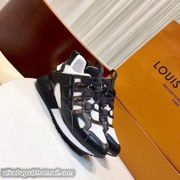 Buy Inexpensive Louis Vuitton Run Away Sneakers 1A4WO6 Noir/Blanc 2019