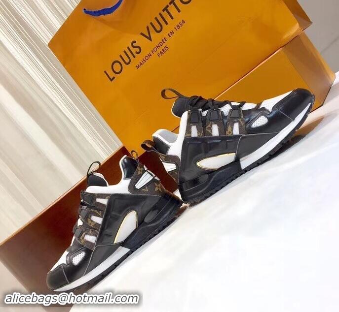 Buy Inexpensive Louis Vuitton Run Away Sneakers 1A4WO6 Noir/Blanc 2019