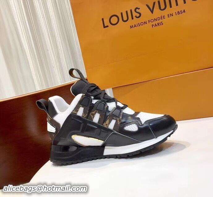 Buy Inexpensive Louis Vuitton Run Away Sneakers 1A4WO6 Noir/Blanc 2019