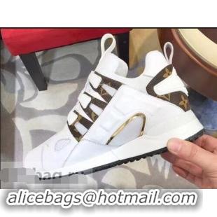 Buy Discount Louis Vuitton Run Away Sneakers 1A4WO6 White 2019