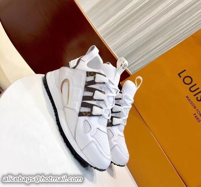 Buy Discount Louis Vuitton Run Away Sneakers 1A4WO6 White 2019