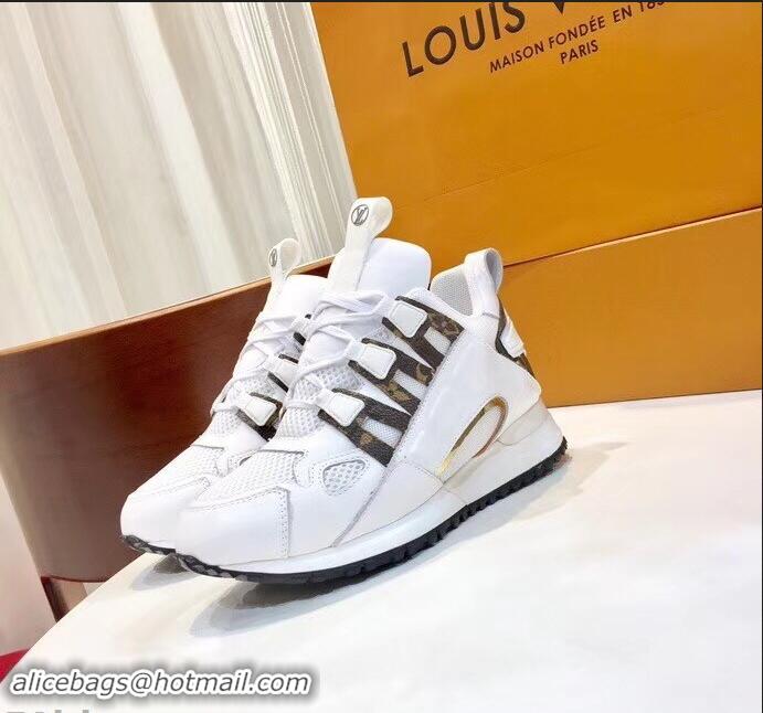 Buy Discount Louis Vuitton Run Away Sneakers 1A4WO6 White 2019