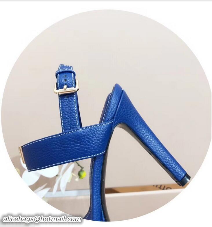 Discount Louis Vuitton Heel 10.5cm Platform 2cm New Wave Sandals LV91901 Blue 2019