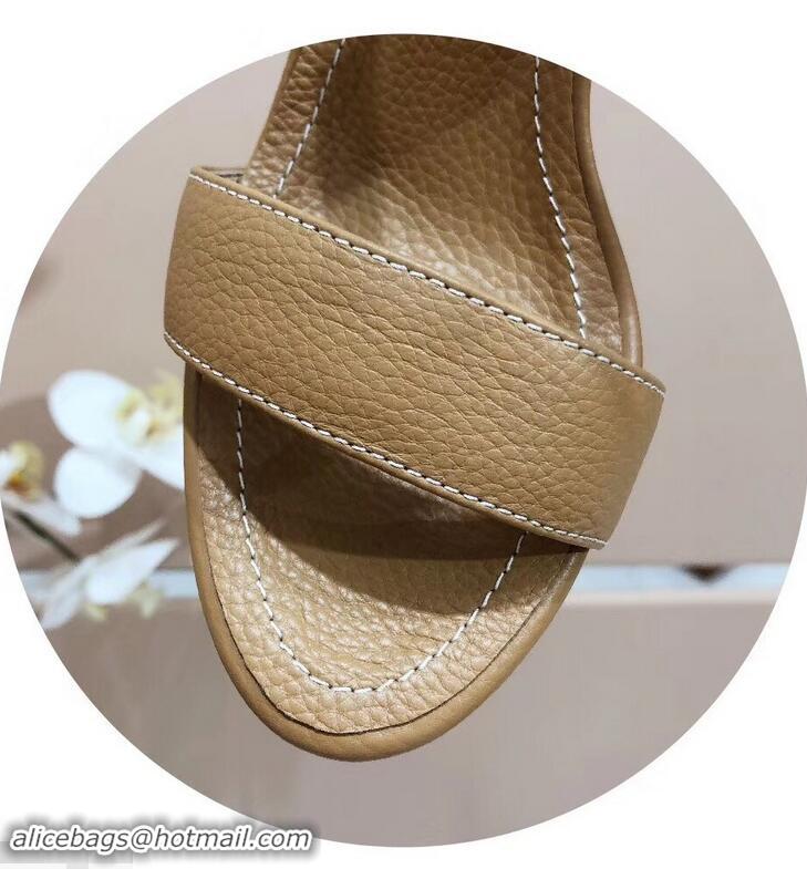 Best Price Louis Vuitton Heel 10.5cm Platform 2cm New Wave Sandals LV91901 Apricot 2019