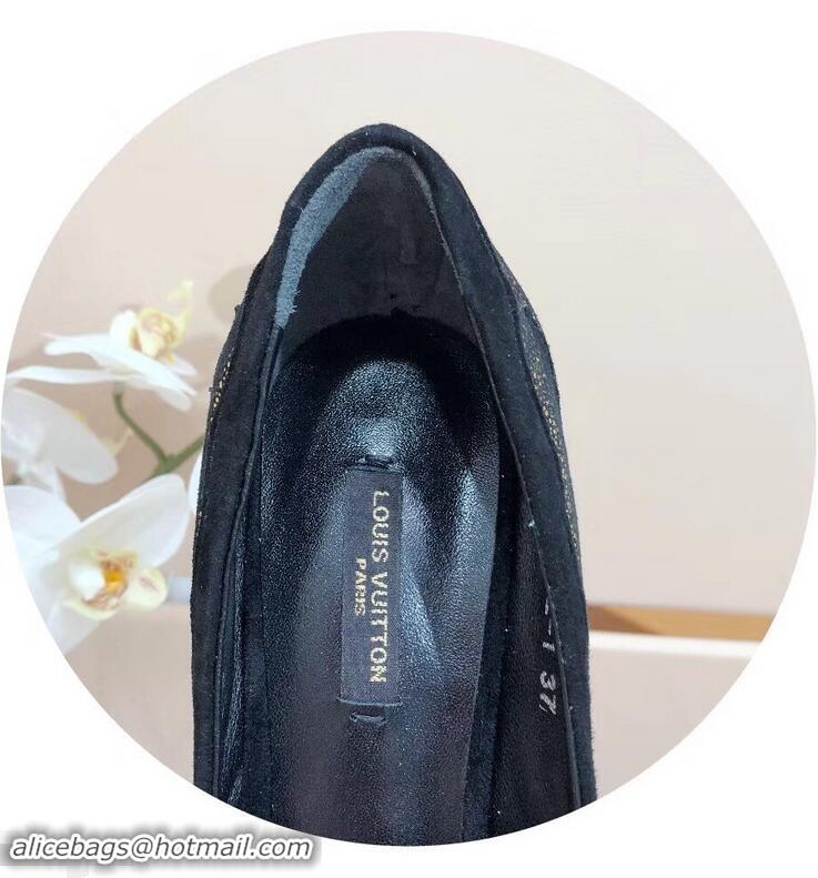 ​Discount Louis Vuitton Heel 10.5cm Eyeline Pumps Python LV91912 Pattern Black 2019