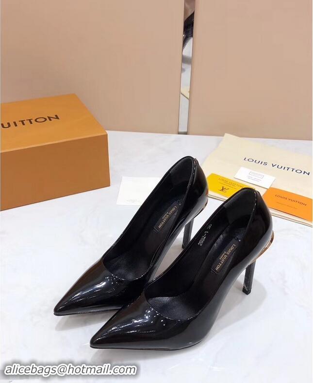 Buy Replicas Louis Vuitton Heel 10.5cm Eyeline Pumps LV91915 Patent Black 2019