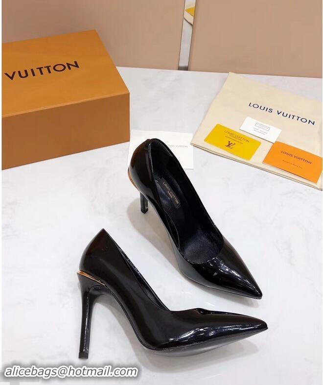 Buy Replicas Louis Vuitton Heel 10.5cm Eyeline Pumps LV91915 Patent Black 2019