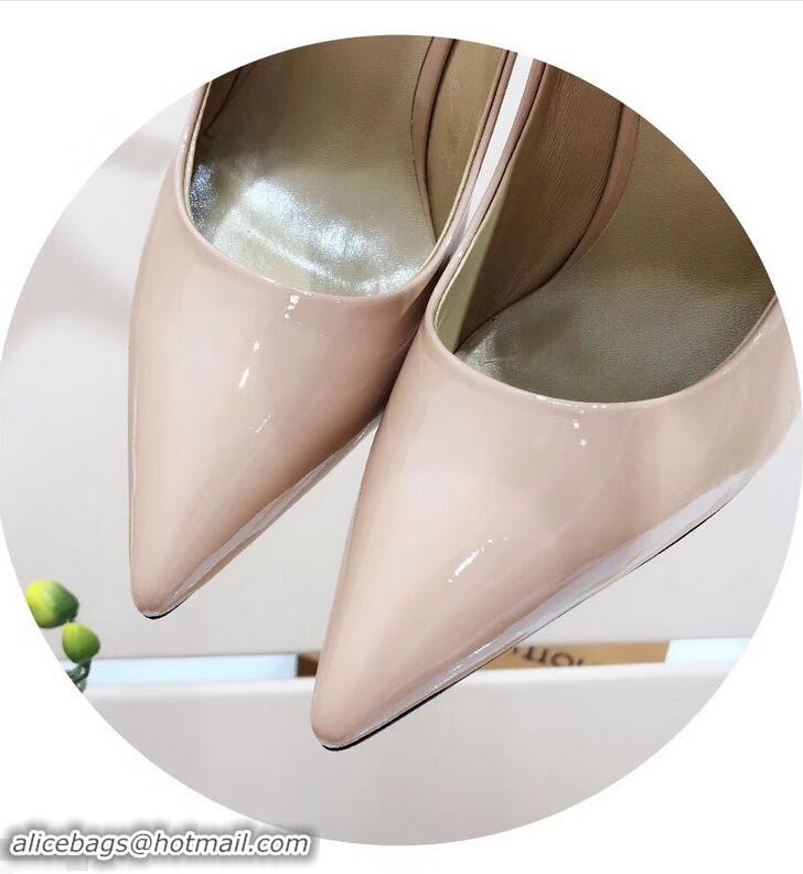 Buy Best Louis Vuitton Heel 10.5cm Eyeline Pumps LV91915 Patent Apricot 2019